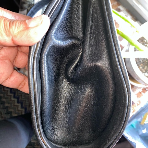 Vintage Black Woven Leather Brio Shoulder or Cross Body Purse - Picture 8 of 11